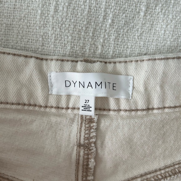 White/beige dynamite jeans shorts - Picture 2 of 2